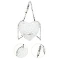 thumbnail image 6 of Jiibva Fashion Women Evening Bag, Acrylic Heart Shaped Clutches Bag Evening Shoulder Bag Handbag Party Prom Crossbody Bags Chain Shoulder Bag for Women, 6 of 7