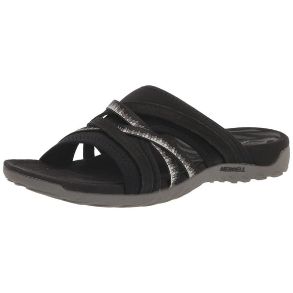 Merrell Women's Terran 3 Cush Slide Sandal, Black, 9