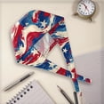 thumbnail image 6 of Independence Day 250th Anniversary Working Cap with Sweatband, Adjustable Patriotic Scrub Hat for Professionals, Dust-Proof Unisex Head Cover July 4th #0192 Deep Red, 6 of 7