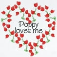 thumbnail image 2 of CafePress - Poppy Loves Me Baby/Toddler Onesie - Baby Light Bodysuit, Size Newborn - 24 Months, 2 of 4