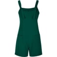 thumbnail image 2 of Women's Short Romper Summer 2024 Overall Shorts Loose Breathable Jumpsuits with Pockets Sleeveless Playsuits Cruise Clothes, 2 of 8