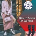 thumbnail image 3 of 6 Pairs Of Yacht & Smith EXTRA THICK Slouch Socks for Women, Extra Heavy Slouchy Ladies Cotton Crew Boot Socks, 3 of 6
