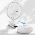 thumbnail image 2 of Comfort Zone Ventilador de escritorio o clip combinado de 6 pulgadas y 2 velocidades con base extraíble, abrazadera fuerte para un agarre firme, adecuado para dormitorio, oficina o dormitorio, 2 of 5