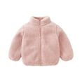 thumbnail image 2 of Drmagiyhm Girls Sherpa Fleece Jacket Full-Zip Thick Sweatshirt Fuzzy Fleece Lightweight Outerwears Zip-Up Fuzzy Jacket Soft Winter Coats with Pockets Pink 2-3 Years, 2 of 4