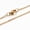 Golden, variant on 12Strands Stainless Steel Cable Chain Necklaces Multi-Color 17.7"(45cm)-Random Mixed Color