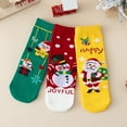 thumbnail image 4 of GYRATEDREAM 3 Pairs Funny Christmas Socks for Kids, Boys Cool Christmas Socks Girls Xmas Socks Novelty Design Crew Socks for 1-12Y Multi-color, 4 of 7
