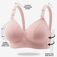 thumbnail image 5 of Wireless Bras for Women Push Up Comfortable Adjustable Support and Lifting Underwear Ladies Casual Solid Full-Coverage Bralettes, 5 of 8