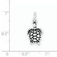 thumbnail image 2 of 925 Sterling Silver Antiqued Turtle Charm Pendant, 2 of 5