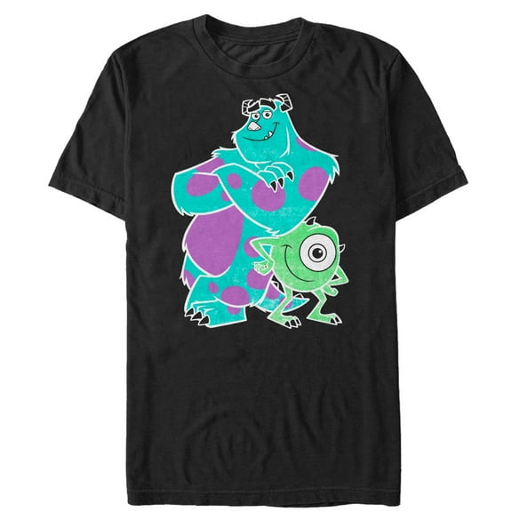 Men's Monsters Inc Sulley Mike Buds  Graphic Tee Black 3X Large