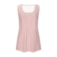 thumbnail image 6 of Summmer Savings! Womens Tank Tops Plus Size Summer Women Solid Color Round Neck Sleeveless Casual Tee Tank Summmer Shirts for Women S-5XL, 6 of 6