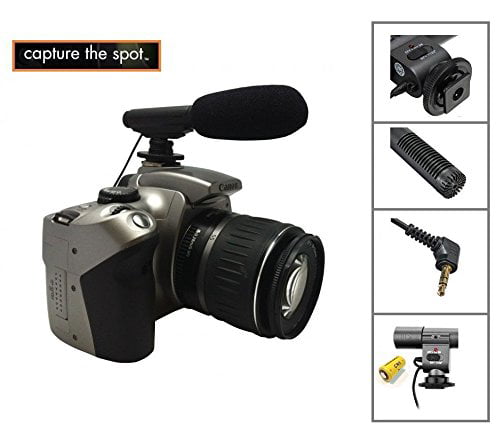 New Mini Professional Condenser Microphone For Canon EOS Rebel T7i SL2 77D 