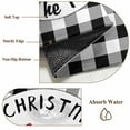 thumbnail image 2 of Christmas Bathroom Rug Washable 2x3 Entryway Rug Non Slip Black Plaid Xmas Truck Gnomes Snowflake Front Door Mat Low Pile Indoor Doormat Throw Floor Carpet for Kitchen Bedroom Entrance, 2 of 8