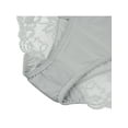 thumbnail image 3 of Unique Bargains Women's Plus Size Mid-Rise Lace Trim Brief Seamless Underwear Gray 1X, 3 of 6