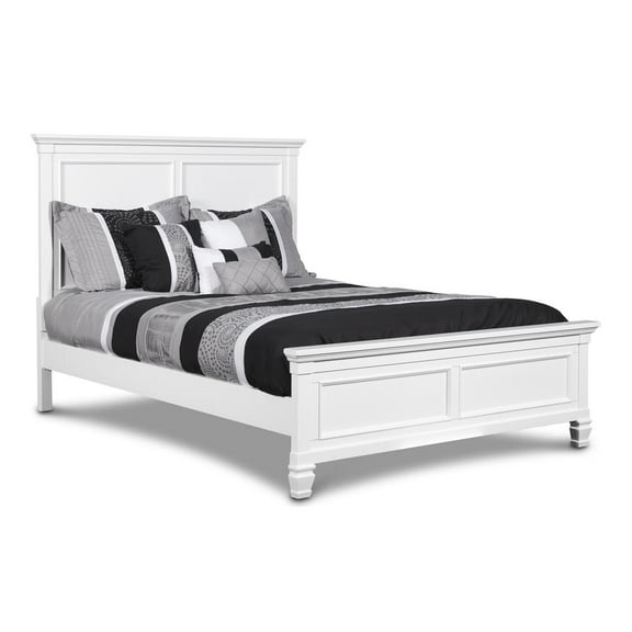 New Classic Furniture Full Panel Wood Standard Beds, White