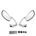 thumbnail image 2 of Pair of Retro Design Adjustable Angle Motorcycle Rearview Mirrors for , Ducati with 8mm and 10mm Installation Aperture, 2 of 8