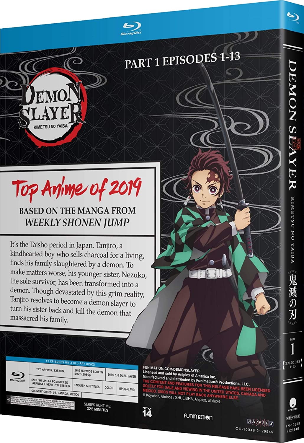 Demon Slayer/Kimetsu No Yaiba DVD Anime Series Season 1(Eps. 1-26)English  Dubbed