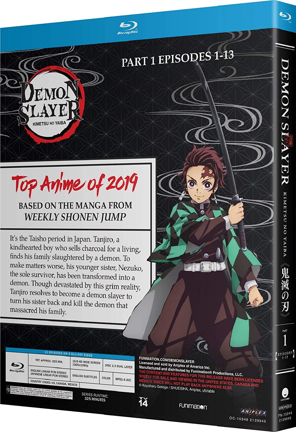 Demon Slayer Episodes 1 - 55 English Dubbed 3 Complete Seasons Anime DVD