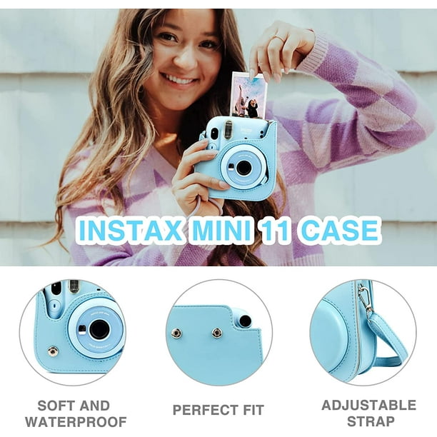 WOGOZAN Kit d'accessoires pour appareil photo instantané Fujifilm Instax  Mini 11 (étui personnalisé avec sangle + cadres assortis + photo 