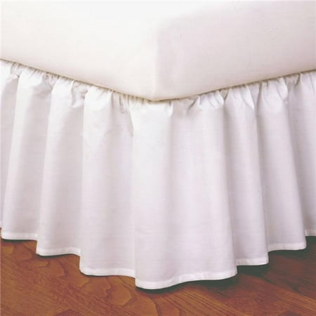 Bed Skirt FRE34414WHIT05 14 in. Ruffled Bed Skirt White - Cal King ...