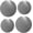 Silver, variant on Kerixi Electric Stove Burner Covers Stovetop Decor Silver for Expanding Counter Space