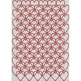 thumbnail image 1 of Ahgly Company Machine Washable Indoor Rectangle Transitional Cherry Red Area Rugs, 6' x 9', 1 of 7