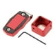 thumbnail image 5 of Porta tizas de billar magnético con clip fijo con llave Clip porta tizas metálico Rojo, 5 of 9