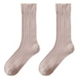 thumbnail image 2 of QLEICOM Womens Socks,Socks for Women,Women's Solid Color Socks Thin Silk Fabric with Water Wicking Feature Slouchy Mid-Crew Socks Offer Lightweight and Breathable Fits Pink, 2 of 4