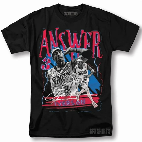 Allen Iverson The ANSWER shirt, AI3 Allen Iverson T-Shirt Poster Graphic tee