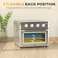 7in1 Toaster Oven, 21 Qt 4Slice Convection Oven with Warm