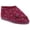 Wine, variant on Comfylux Womens Andrea Floral Bootee Slippers