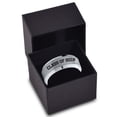 thumbnail image 3 of Tungsten Graduating Class Of 2019 Engraved Love Mom Band Ring 8mm Men Women Comfort Fit Gray Step Bevel Edge Brushed Polished, 3 of 4