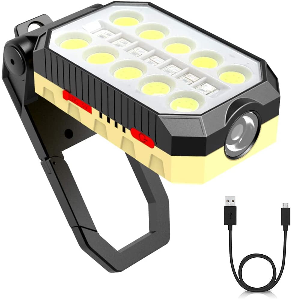 30W COB Led Rechargeable Work Light Super Bright Floodlight With 3 Light Modes 