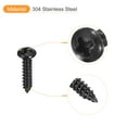 thumbnail image 4 of #6 x 5/8" Phillips Pan Head Self-tapping Screw, 100pcs - 304 Stainless Steel Round Head Wood Screw (Black), 4 of 6