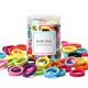 thumbnail image 1 of Omszte 100 Piezas Lazos para el Cabello para bebés Lazos para el Cabello de algodón sin Costuras para niñas y niños Elásticos para el Cabello pequeños y Suaves Multicolores Soportes para Cola de Cabal, 1 of 1