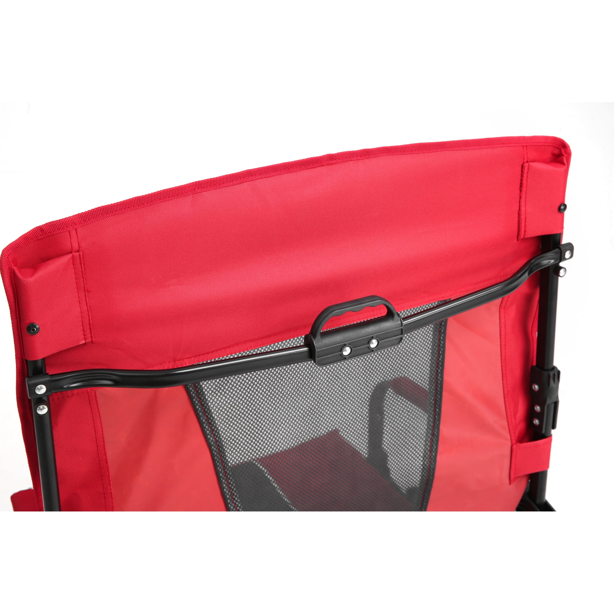 Leumius Camping Directors Chair,Oversized Heavy Duty Portable Folding Camping Chair with Side Table, Pocket for Beach,Fishing,Trip,Picnic,Lawn,Red