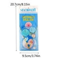 thumbnail image 3 of 8-Piece Plastic Stencils, Precision Rulers, Creative Design, for Artists, Drawing Tools, Art Stencils Set, Lightweight Plastic, Durable Edges, for Home/Office, Sketching, DIY Projects, Educational, 3 of 7
