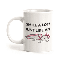 Smile A lot! Just Like An Axolotl Mexican 11oz Plastic Coffee Mug | Funny Animal Mugs