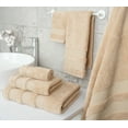 thumbnail image 4 of American Soft Linen Salem Turkish 6 Piece Bath Towel Set, 100% Cotton, Super Soft & Absorbent Bathroom Towels - Sand Taupe, 4 of 8