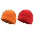 thumbnail image 1 of 2 gorros de invierno gruesos para mujer con orejas cubiertas, gorros de calavera, gorros para la cabeza Naranja roja, 1 of 9
