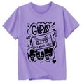 thumbnail image 3 of Hienoo Big Girls Graphic Tshirt Short Sleeve Round Neck T-Shirt Tee Top, Sizes 1-13, 3 of 3