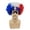 Blue2, variant on Gytml Stretch Tricolor Curly Afro Fan Wig Breathable Lightweight Fluffy Fake Hair National Team Wig Non Slip Adult Sports Fan Outfit Accessory For Soccer Watch Party(Green1-22.83")