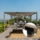 thumbnail image 3 of Juego de 4 Soportes para Pérgola, Soportes en T de 3 Vías para Postes de Madera de 10 X 10 cm, Acero Resistente para Cenadores, Patios y Pérgolas, Color Negro., 3 of 5