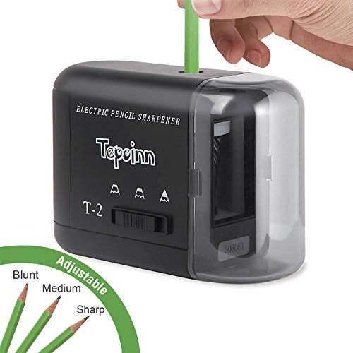 Tepoinn Electric Pencil Sharpener Heavy Duty Manual Battery Operated