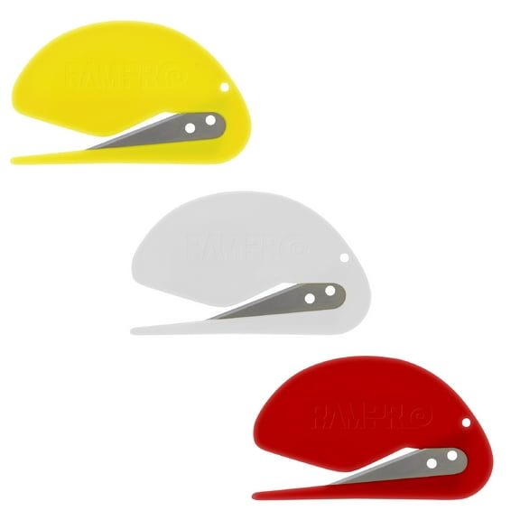 Rampro 3Pc Letter Opener Envelope Slitter (Plastic)