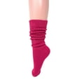 thumbnail image 6 of 1 Pair Lightweight Slouch Socks for Women Shoe Size 5-10 (Fuchsia), 6 of 6