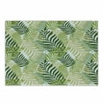 thumbnail image 1 of Leaf Cutting Board, Tropic Exotic Palm Tree Leaves Natural Botanical Spring Summer Contemporary Graphic, Decorative Tempered Glass Cutting and Serving Board, Small Size, Green Ecru, by Ambesonne, 1 of 1