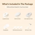 thumbnail image 6 of Electric Body Brush Back Scrubber for Shower, Waterproof Long Dual Handle Power Body Scrubber with 3 Heads, Rechargeable Bath Brush & 2 Speeds, for Cleansing, Exfoliating and Massaging Skin, 6 of 10