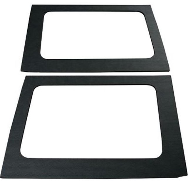 DEI 050165 2011-16 Jeep Wrangler Sound Deadening Rear 4-Door Leather Look Side Window- Black