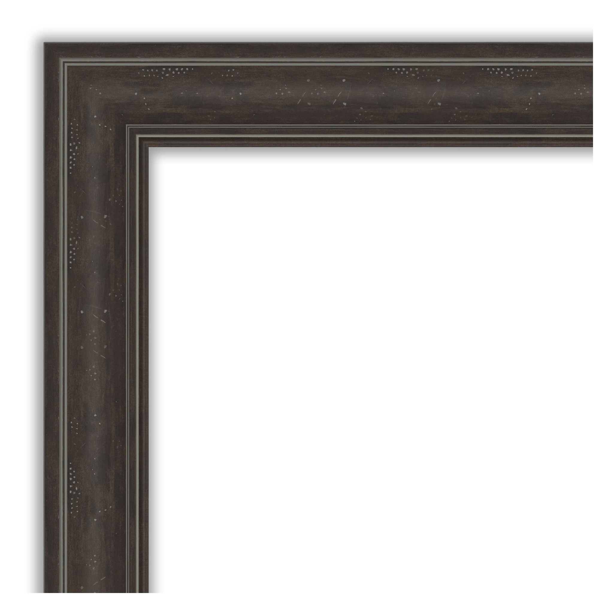 Amanti Art Natural Cork Board Framed Shipwreck Greywash Bulletin Board 33 in. x 25 in.