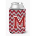 thumbnail image 1 of "Treasures CJ1049-MCC Letra M Chevron Maroon and White Can or Bottle Hugger, Multicolor" Caroline's Treasures CJ1049-MCC, 1 of 1